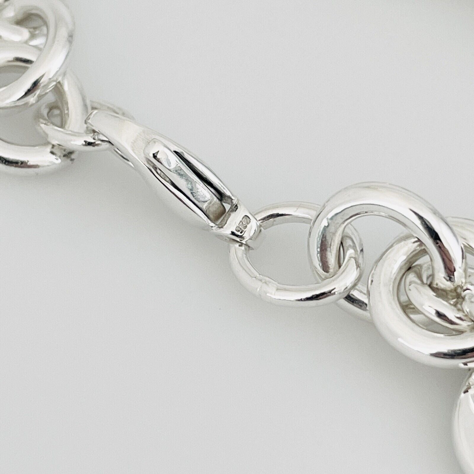 Please Return to Tiffany Heart Tag Charm Bracelet With Tiffany Blue Gift Pouch