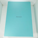 Tiffany Blue Leather Folding Necklace Presentation Blue Gift Box Storage Pouch-8