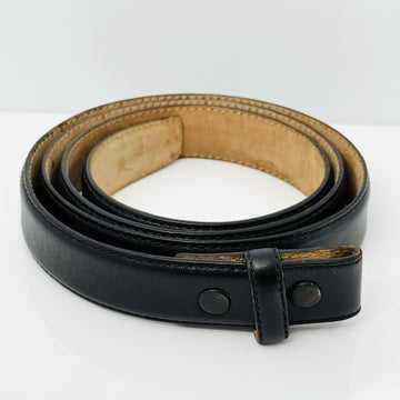 Tiffany & Co Black Leather Calfskin Mens Belt Size 38