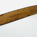 Tiffany & Co Black Leather Calfskin Mens Belt Size 38-8