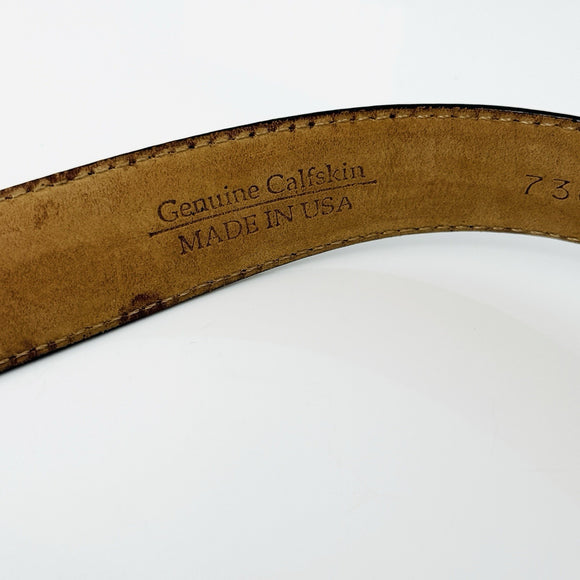 Tiffany & Co Black Leather Calfskin Mens Belt Size 38