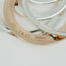 20" Tiffany 1837 4 Four Interlocking Circles Pendant Necklace in Silver & Rubedo-4