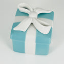 Tiffany Porcelain Blue Trinket Gift Jewelry Box Bone China Mini Small Miniature - 3