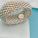 Size 6.5 Tiffany & Co Somerset Dome Ring Mesh Weave Flexible Unisex-6