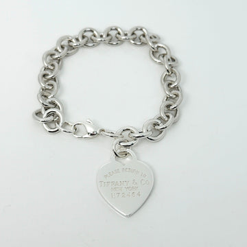 7.75" Please Return to Tiffany New York Heart Tag Charm Bracelet