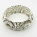 7.5" medium Tiffany & Co Extra Wide Somerset Mesh Bangle Bracelet-1
