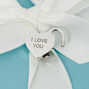 Tiffany & Co I  LOVE YOU Heart Padlock Charm Pendant in Sterling Silver-2