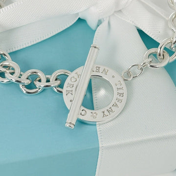 7.5" Large Tiffany & Co New York Toggle Bracelet in 925 Sterling Silver - 0