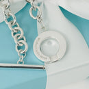 7.5" Large Tiffany & Co New York Toggle Bracelet in 925 Sterling Silver-4
