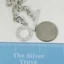 7.5" Large Tiffany & Co New York Toggle Bracelet in 925 Sterling Silver-5