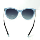 Tiffany & Co Women's Sunglasses Silver Diamond Point Black Blue TF4159 8274/9S-3