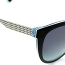 Tiffany & Co Women's Sunglasses Silver Diamond Point Black Blue TF4159 8274/9S-4