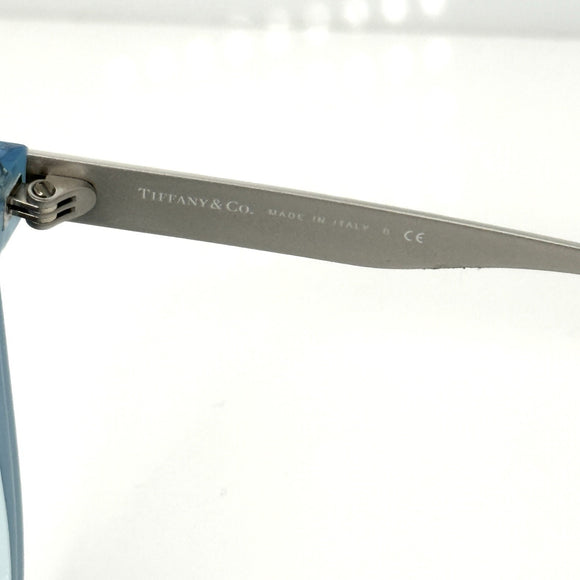 Tiffany & Co Women's Sunglasses Silver Diamond Point Black Blue TF4159 8274/9S