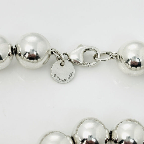 Medium 7.5" Tiffany & Co HardWear Ball Bracelet in Sterling Silver 10mm Bead