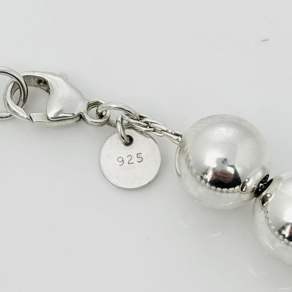 Medium 7.5" Tiffany & Co HardWear Ball Bracelet in Sterling Silver 10mm Bead