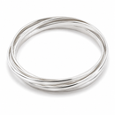 7.5" Tiffany & Co. 5 Five Band Melody Bangle Bracelet Interlocking by Paloma Picasso-2