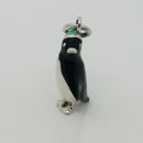 Tiffany & Co Christmas Penguin Charm or Pendant in Blue Enamel and Silver-2