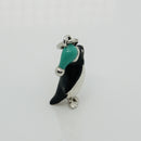 Tiffany & Co Christmas Penguin Charm or Pendant in Blue Enamel and Silver-4