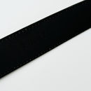 Tiffany Black Lizard Skin Leather Mens Belt Size 32 with Gold Tone Belt Buckle-9