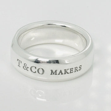 Size 7.5 Tiffany Makers Slice Ring Medium 6.7mm Band in Sterling Silver