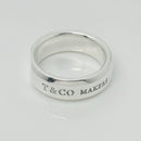 Size 7.5 Tiffany Makers Slice Ring Medium 6.7mm Band in Sterling Silver-4