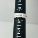 Size 7.5 Tiffany Makers Slice Ring Medium 6.7mm Band in Sterling Silver-7