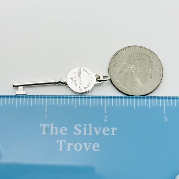 Return to Tiffany Round Key Pendant in Sterling Silver