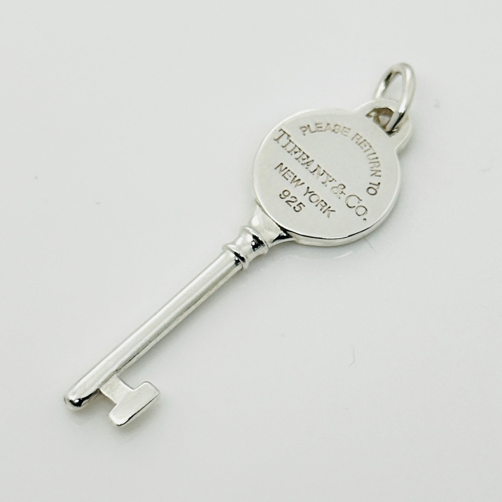 Return to Tiffany Round Key Pendant in Sterling Silver