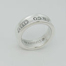 Size 5.5 Tiffany & Co 1837 Ring Concave in Sterling Silver-2