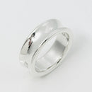 Size 5.5 Tiffany & Co 1837 Ring Concave in Sterling Silver-5