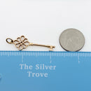 Tiffany & Co Rose Gold Celtic Knot Key Pendant 18K 750-6