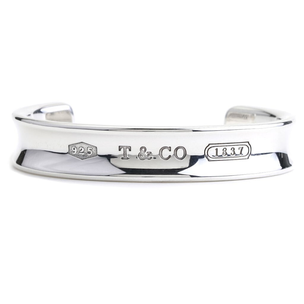Size 6.5" Tiffany & Co 1837 Wide Cuff Bracelet in Sterling Silver