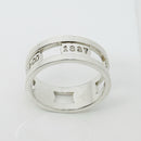 Size 12.5 Tiffany & Co 1837 Cutout Ring Stencil Open Mens Band Unisex-2