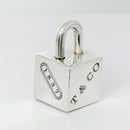 Tiffany 1837 Cube Box Square Padlock Lock Charm Pendant in Sterling Silver-1