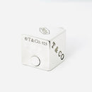 Tiffany 1837 Cube Box Square Padlock Lock Charm Pendant in Sterling Silver-4