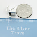 Tiffany 1837 Cube Box Square Padlock Lock Charm Pendant in Sterling Silver-6