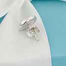 1 SINGLE Return to Tiffany & Co Mini Round Circle Stud Earring Replacement Lost-5