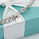Tiffany & Co Anklet Venetian Box Link Ankle Bracelet Mens Unisex in 925 Silver-3