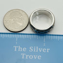 Size 13 RARE Tiffany Atlas Ring in Silver and Titanium Mens Unisex-8