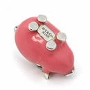 RARE Tiffany & Co Pink Enamel Pig Charm Pendant in Sterling Silver-4
