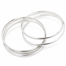 7.5" Tiffany & Co. 5 Five Band Melody Bangle Bracelet Interlocking by Paloma Picasso-6