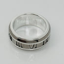 Size 6 RARE Tiffany Atlas Ring in Silver and Titanium Mens Unisex-3