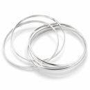 7.5" Tiffany & Co. 5 Five Band Melody Bangle Bracelet Interlocking by Paloma Picasso-7