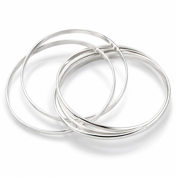 7.5" Tiffany & Co. 5 Five Band Melody Bangle Bracelet Interlocking by Paloma Picasso