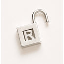 Tiffany & Co Sterling Silver Letter R Alphabet Initial Padlock Charm Pendant-2
