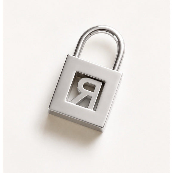 Tiffany & Co Sterling Silver Letter R Alphabet Initial Padlock Charm Pendant