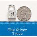 Tiffany & Co Sterling Silver Letter R Alphabet Initial Padlock Charm Pendant-5