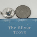 RARE Tiffany Straw Gardening Sun Hat with Bow Charm or Pendant in Silver-7