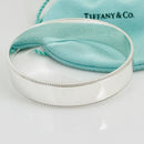 7.75" Tiffany & Co Beaded Edge Milgrain Bangle Bracelet in Sterling Silver-1