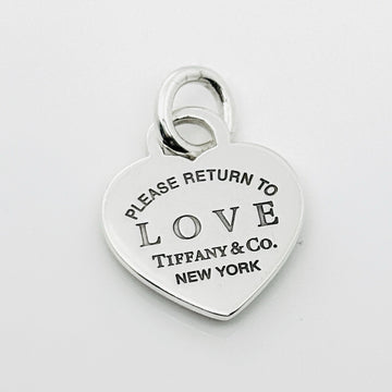 RARE Please Return to Tiffany LOVE Studded Heart Tag Small Pendant or Charm